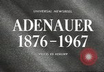 Standbild Konrad Adenauer Washington DC USA, 1967, aus Sekunde 5 historischem Filmmaterial Videoclip 65675058599