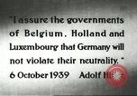 Standbild deutsche Flugzeuge bombardieren Belgien und Holland Europa, 1940, aus Sekunde 3 historischem Filmmaterial Videoclip 65675058662