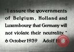 Standbild deutsche Flugzeuge bombardieren Belgien und Holland Europa, 1940, aus Sekunde 4 historischem Filmmaterial Videoclip 65675058662
