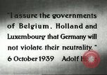 Standbild deutsche Flugzeuge bombardieren Belgien und Holland Europa, 1940, aus Sekunde 5 historischem Filmmaterial Videoclip 65675058662