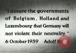 Standbild deutsche Flugzeuge bombardieren Belgien und Holland Europa, 1940, aus Sekunde 6 historischem Filmmaterial Videoclip 65675058662