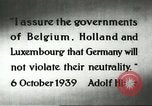 Standbild deutsche Flugzeuge bombardieren Belgien und Holland Europa, 1940, aus Sekunde 7 historischem Filmmaterial Videoclip 65675058662
