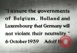 Standbild deutsche Flugzeuge bombardieren Belgien und Holland Europa, 1940, aus Sekunde 8 historischem Filmmaterial Videoclip 65675058662