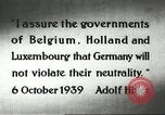 Standbild deutsche Flugzeuge bombardieren Belgien und Holland Europa, 1940, aus Sekunde 9 historischem Filmmaterial Videoclip 65675058662