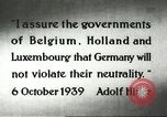Standbild deutsche Flugzeuge bombardieren Belgien und Holland Europa, 1940, aus Sekunde 10 historischem Filmmaterial Videoclip 65675058662