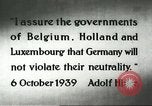 Standbild deutsche Flugzeuge bombardieren Belgien und Holland Europa, 1940, aus Sekunde 11 historischem Filmmaterial Videoclip 65675058662