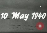 Standbild deutsche Flugzeuge bombardieren Belgien und Holland Europa, 1940, aus Sekunde 13 historischem Filmmaterial Videoclip 65675058662