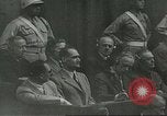 Standbild Nürnberger Prozeß Nürnberg Deutschland, 1946, aus Sekunde 45 historischem Filmmaterial Videoclip 65675058671
