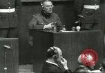Standbild Nürnberger Prozeß Nürnberg Deutschland, 1946, aus Sekunde 60 historischem Filmmaterial Videoclip 65675058671