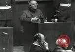 Standbild Nürnberger Prozeß Nürnberg Deutschland, 1946, aus Sekunde 61 historischem Filmmaterial Videoclip 65675058671