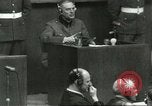 Standbild Nürnberger Prozeß Nürnberg Deutschland, 1946, aus Sekunde 62 historischem Filmmaterial Videoclip 65675058671