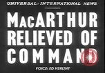 Image le général MacArthur United States USA, 1951, de la seconde 14 séquences d'archives historiques vidéo 65675058719