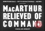 Image le général MacArthur United States USA, 1951, de la seconde 16 séquences d'archives historiques vidéo 65675058719