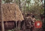 Image of thatched roof hut Pleiku South Vietnam, 1966, second 9 stock footage video 65675058783