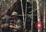 Image of thatched roof hut Pleiku South Vietnam, 1966, second 17 stock footage video 65675058783