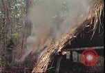 Image of thatched roof hut Pleiku South Vietnam, 1966, second 27 stock footage video 65675058783