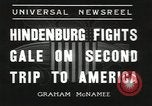 Image of German airship Hindenburg Lakehurst Naval Air Station New Jersey USA, 1936, second 4 stock footage video 65675058801