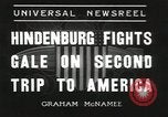 Image of German airship Hindenburg Lakehurst Naval Air Station New Jersey USA, 1936, second 8 stock footage video 65675058801