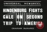 Image of German airship Hindenburg Lakehurst Naval Air Station New Jersey USA, 1936, second 9 stock footage video 65675058801