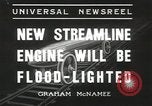 Standbild New York Central Quecksilber Lokomotive entworfen von Henry Dreyfuss Harmon New York USA, 1936, aus Sekunde 3 historischem Filmmaterial Videoclip 65675058804