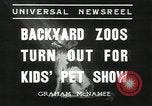 Standbild Haustiere Berkeley California USA, 1936, aus Sekunde 5 historischem Filmmaterial Videoclip 65675058806