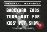 Standbild Haustiere Berkeley California USA, 1936, aus Sekunde 11 historischem Filmmaterial Videoclip 65675058806