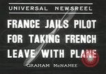 Image of pilot Drouillet Villacoublay France, 1936, second 6 stock footage video 65675058807