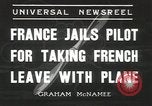 Image of pilot Drouillet Villacoublay France, 1936, second 8 stock footage video 65675058807