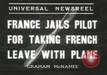 Image of pilot Drouillet Villacoublay France, 1936, second 9 stock footage video 65675058807