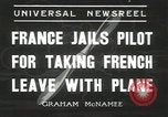 Image of pilot Drouillet Villacoublay France, 1936, second 10 stock footage video 65675058807