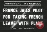 Image of pilot Drouillet Villacoublay France, 1936, second 11 stock footage video 65675058807