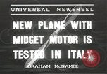 Image Coupe Midget Rome Italie, 1936, de la seconde 1 séquences d'archives historiques vidéo 65675058815