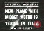 Image Coupe Midget Rome Italie, 1936, de la seconde 10 séquences d'archives historiques vidéo 65675058815