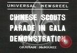 Image Chinese scouts Shanghai la Chine, 1936, de la seconde 3 séquences d'archives historiques vidéo 65675058816