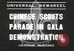Image Chinese scouts Shanghai la Chine, 1936, de la seconde 9 séquences d'archives historiques vidéo 65675058816