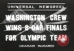Image Équipe de Washington United States USA, 1936, de la seconde 1 séquences d'archives historiques vidéo 65675058817