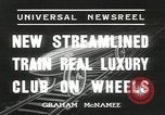Standbild New York Central Merkur Zug und Lokomotive Chicago Illinois USA, 1936, aus Sekunde 4 historischem Filmmaterial Videoclip 65675058818