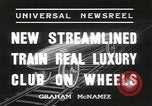 Standbild New York Central Merkur Zug und Lokomotive Chicago Illinois USA, 1936, aus Sekunde 8 historischem Filmmaterial Videoclip 65675058818