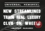 Standbild New York Central Merkur Zug und Lokomotive Chicago Illinois USA, 1936, aus Sekunde 9 historischem Filmmaterial Videoclip 65675058818