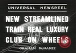 Standbild New York Central Merkur Zug und Lokomotive Chicago Illinois USA, 1936, aus Sekunde 10 historischem Filmmaterial Videoclip 65675058818