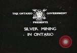Image of silver mining Ontario Canada, 1920, second 1 stock footage video 65675058840