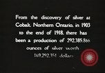 Image of silver mining Ontario Canada, 1920, second 9 stock footage video 65675058840