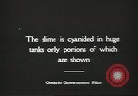 Image of processing of ore Ontario Canada, 1920, second 56 stock footage video 65675058842