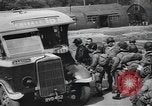 Image of US 82nd Airborne Division paratroopers board buses in England European Theater, 1944, second 11 stock footage video 65675058843
