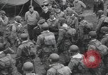 Image of U.S. Paratroopers preparing and departing for airdrop over Normandy England United Kingdom, 1944, second 52 stock footage video 65675058844