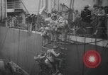 Standbild alliierte Invasion Konvoi unterwegs auf D-Day Normandie Frankreich, 1944, aus Sekunde 48 historischem Filmmaterial Videoclip 65675058845