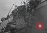 Standbild alliierte Invasion Konvoi unterwegs auf D-Day Normandie Frankreich, 1944, aus Sekunde 57 historischem Filmmaterial Videoclip 65675058845
