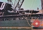 Image of damaged ship Manila Philippines, 1945, second 15 stock footage video 65675058924