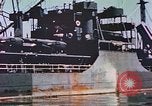 Image of damaged ship Manila Philippines, 1945, second 36 stock footage video 65675058924