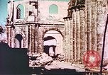 Image of damaged cathedral Manila Philippines, 1945, second 12 stock footage video 65675058926
